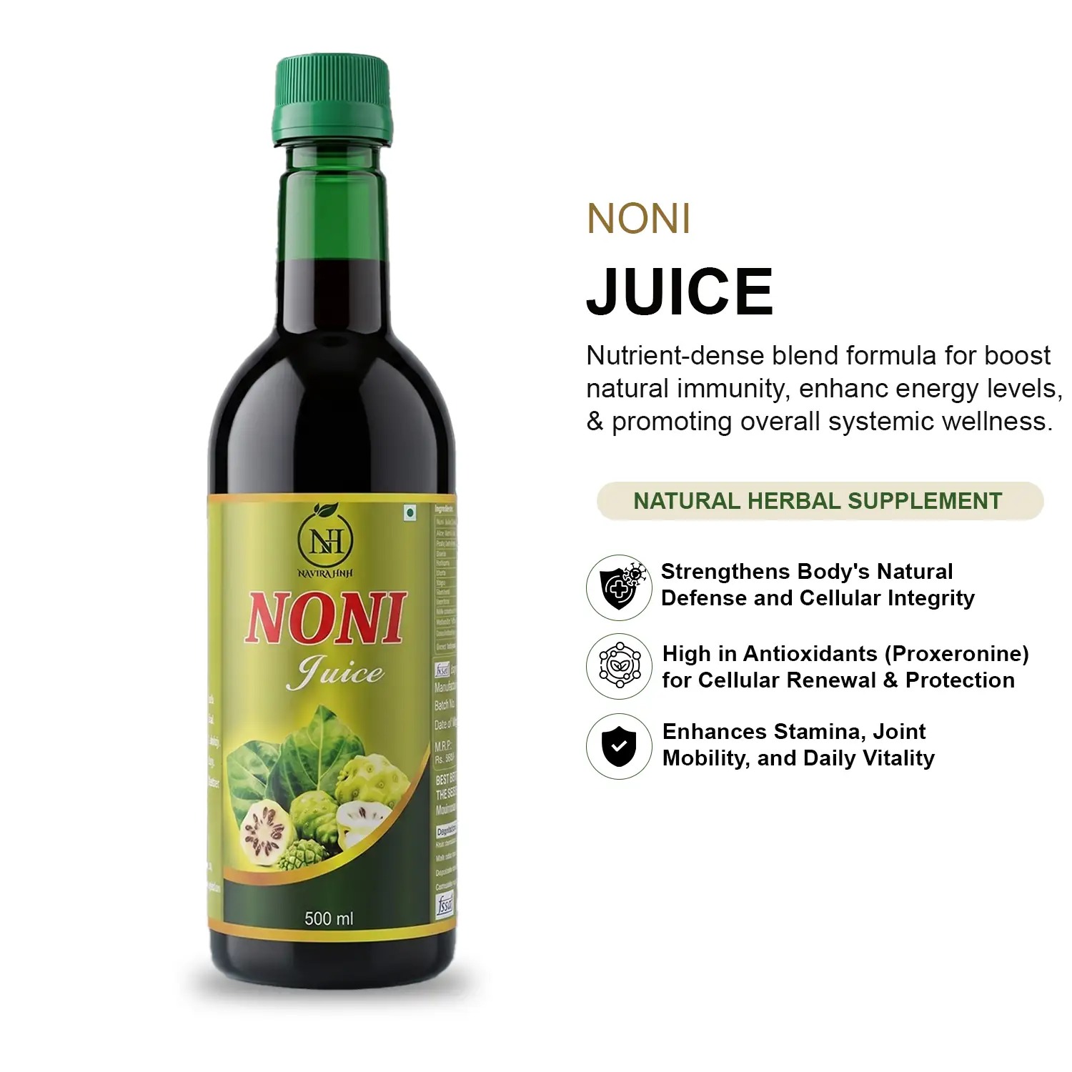 Noni Juice | Tropical Superfruit Wellness Tonic | Ready-to-Drink Daily | Natural Noni Fruit